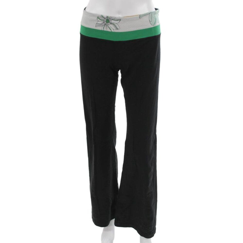 Lululemon Womens Leggings Black Polyester Blend Size 8